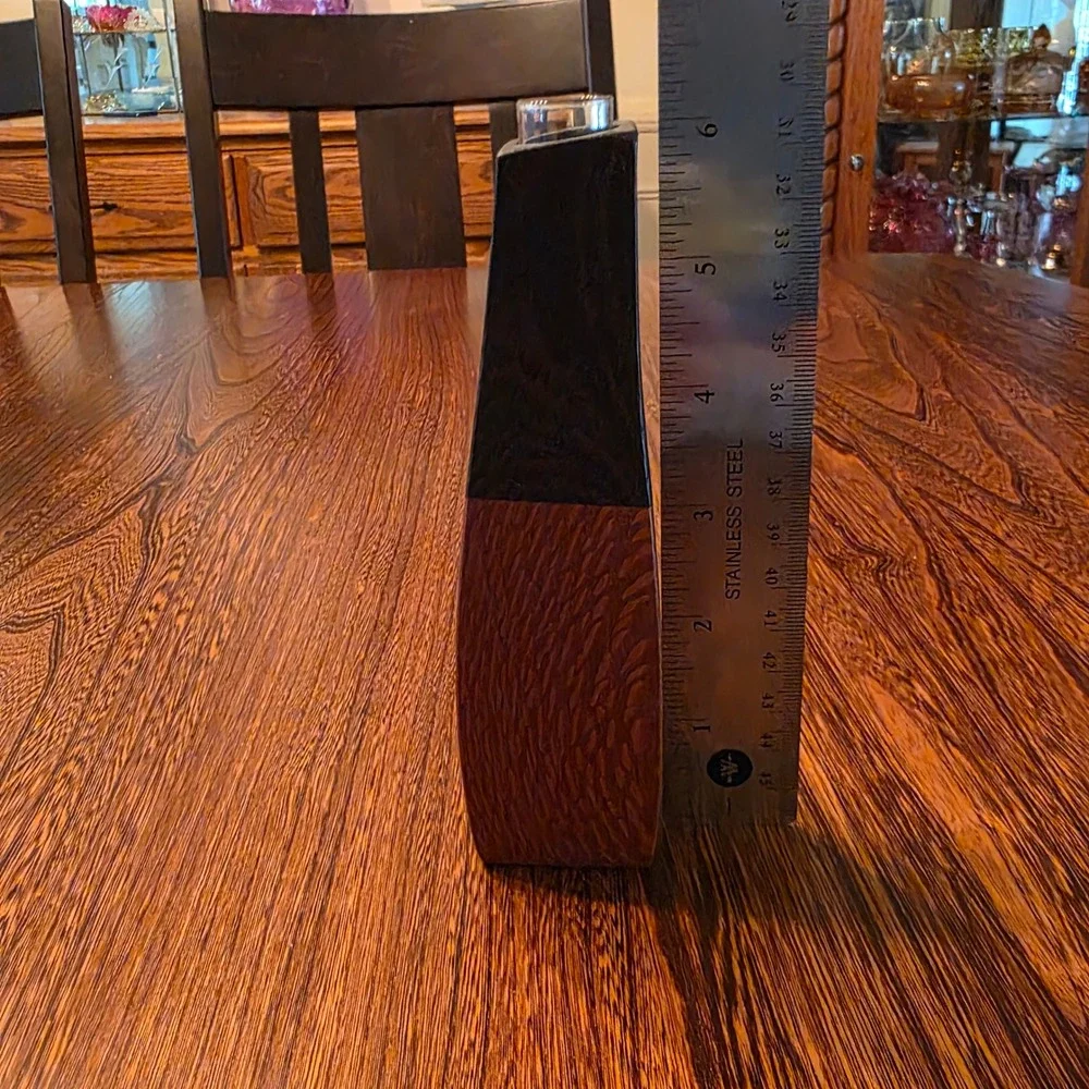 Artisan Crafted, Exotic Hardwood, Wenge & Lacewood, Bud Vase MCM, Minimalist